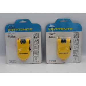 Security Kryptonite Street Series Pocket Retracting Cable Combination Lock SET
